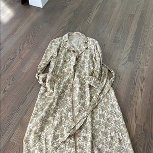 Vintage Handmade Paisley Robe Hem As Is Let Down